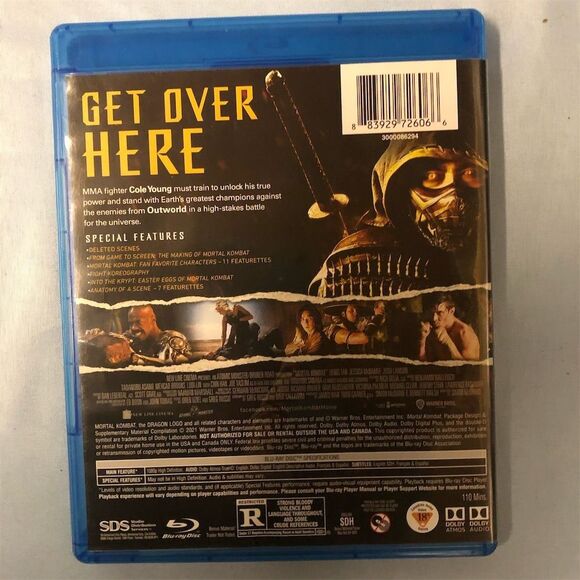 Mortal Kombat Blu-ray + Digital 2021 Action Martial Arts Movie R Rated - Picture 2 of 2